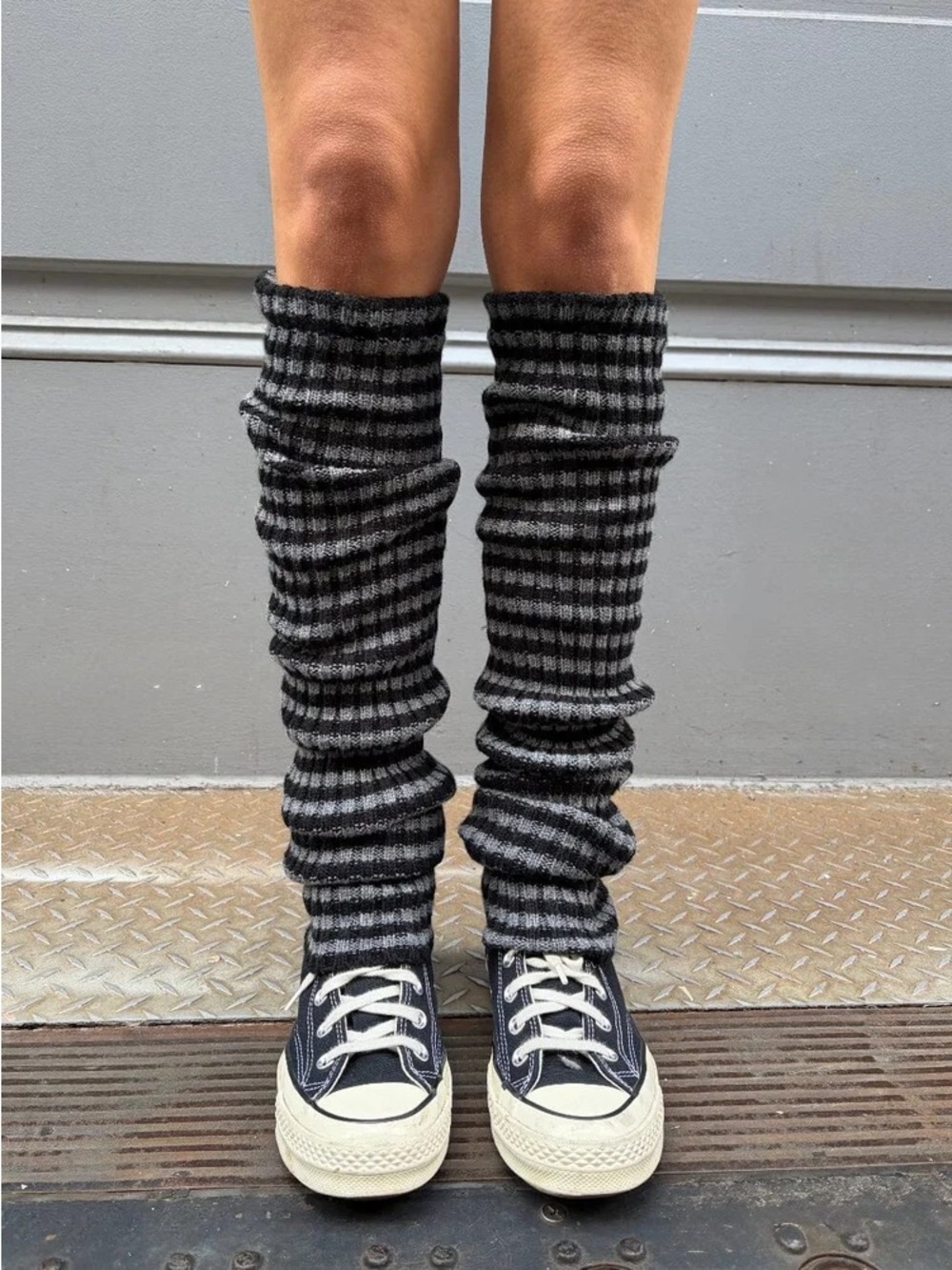 Brandy melville striped leg warmers
